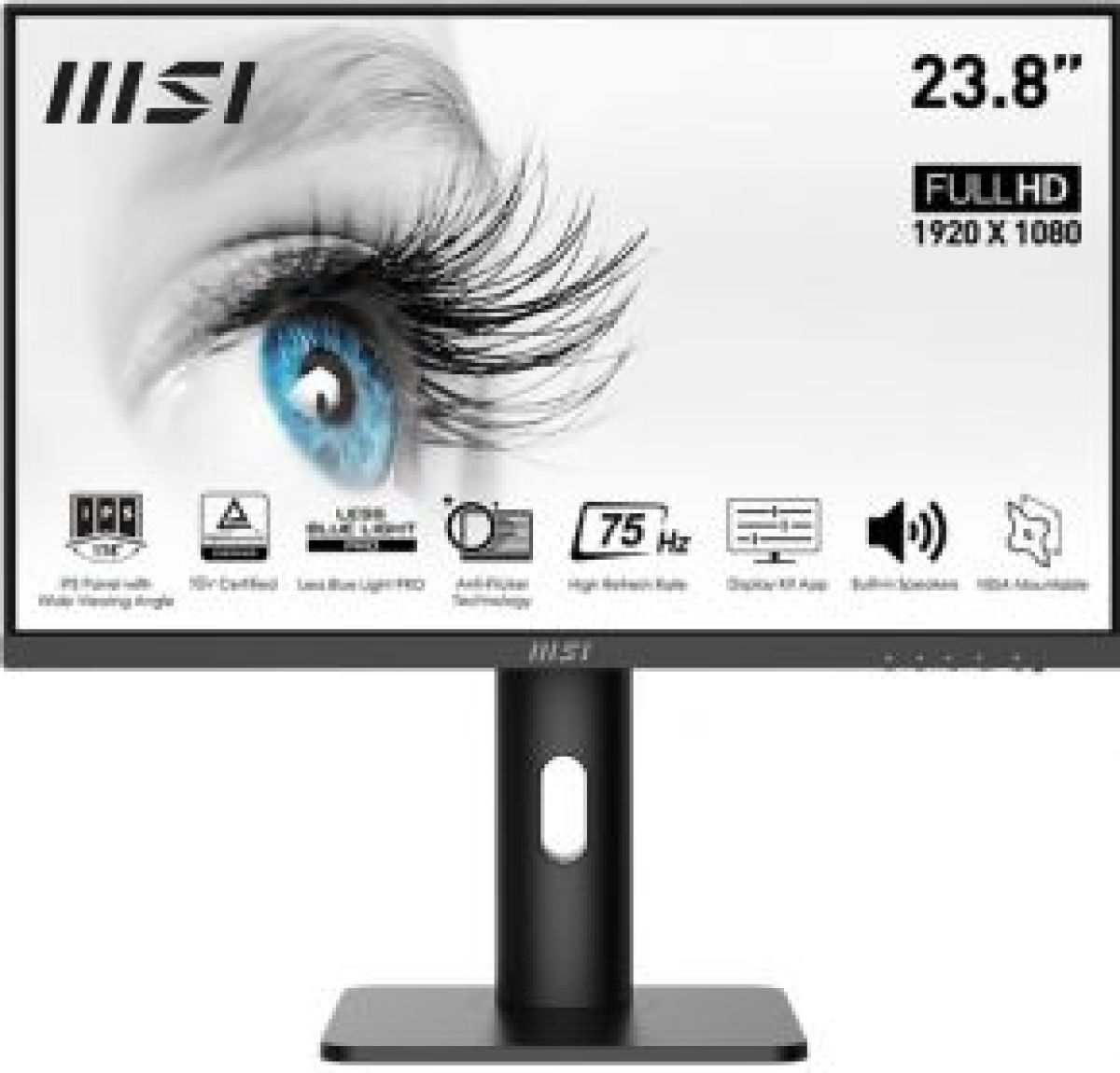 MSI Pro MP243P 60,5 cm (23.8 ) 1920 x 1080 Pixels Full HD LCD Zwart