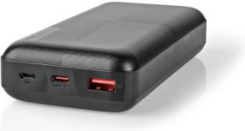 Nedis Powerbank | 20000 mAh | 1.5 / 2.0 / 3.0 A | Outputs: 2 | Output: 1x USB-A / 1x USB-C© | Inputs: 1x