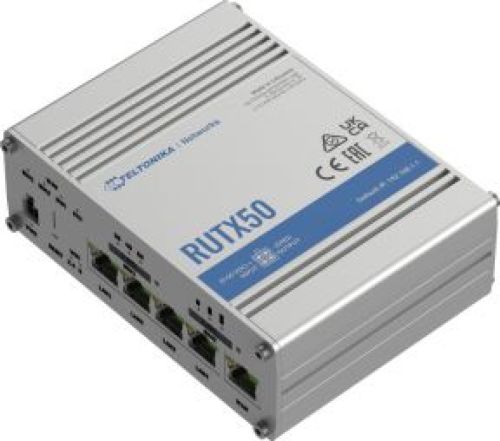 Noname Teltonika RUTX50 draadloze router Gigabit Ethernet 5G Roestvrijstaal