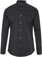 WE Fashion slim fit overhemd zwart