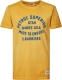 Petrol Industries T-shirt met printopdruk geel