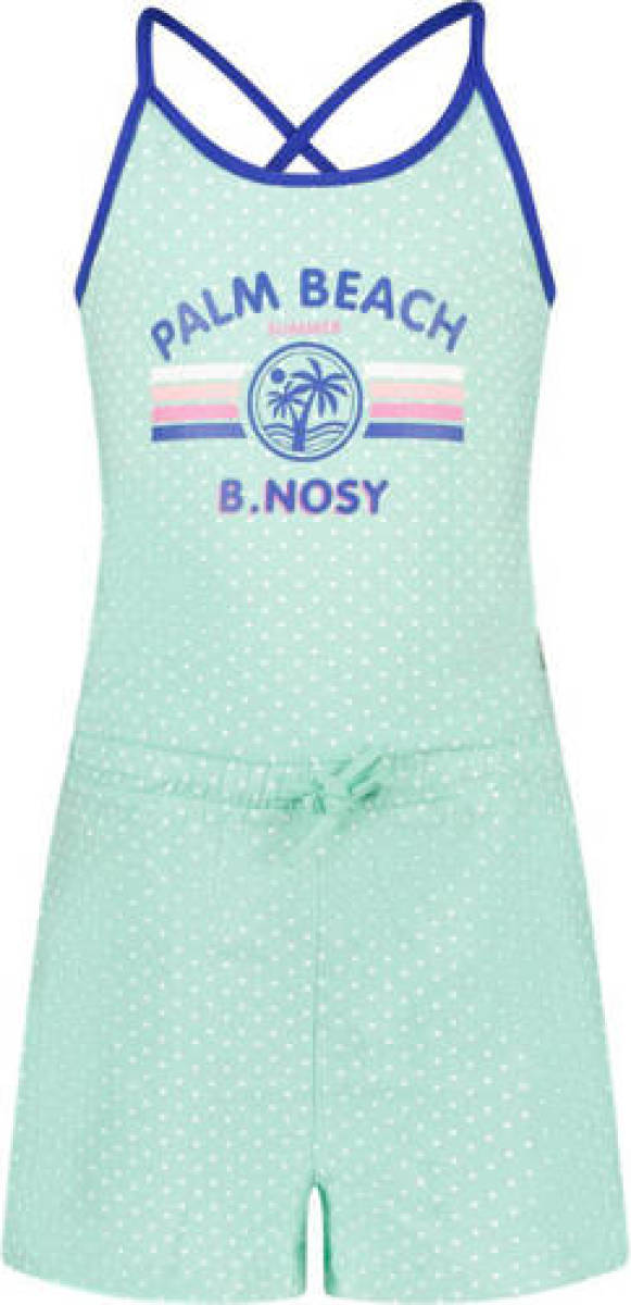 B.Nosy jumpsuit met stippen mintgroen