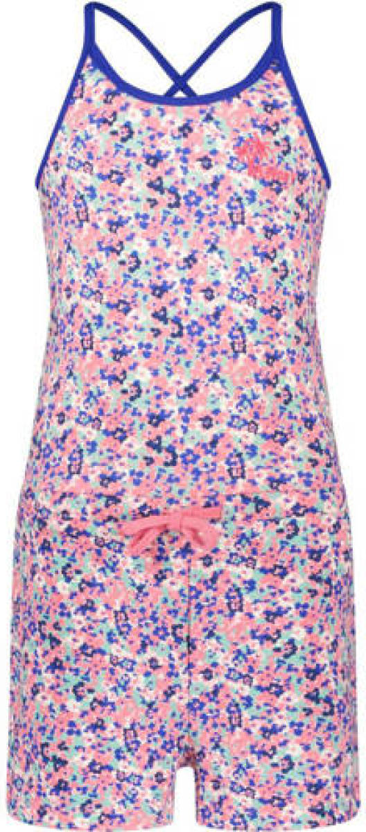 B.Nosy jumpsuit met all over print roze/blauw