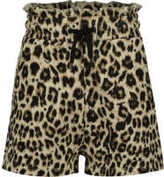 Vingino short met panterprint bruin/zwart
