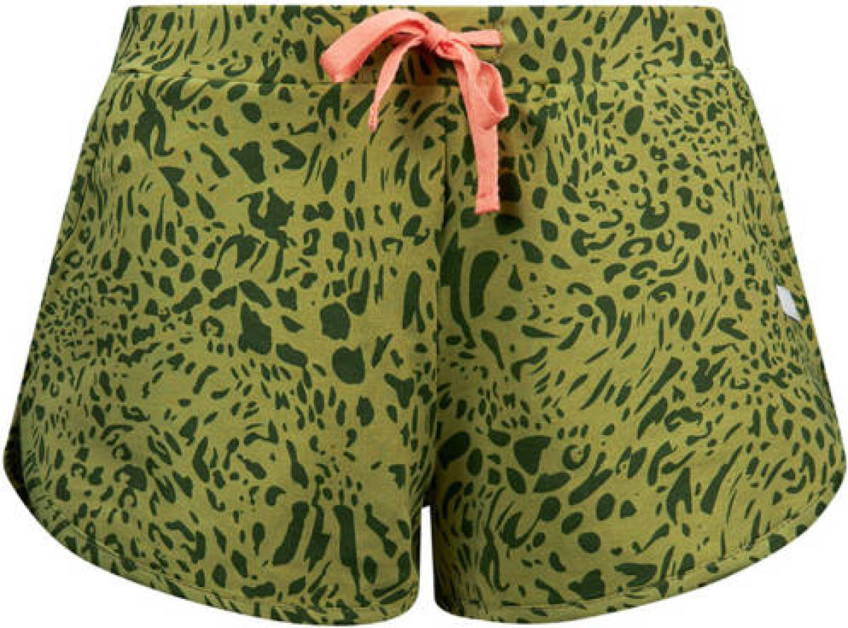 Retour Denim short Toulouse met all over print kakigroen