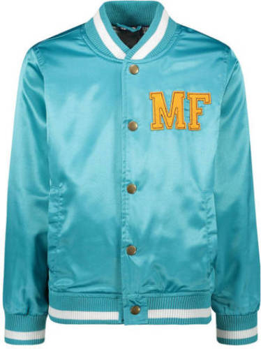 Like Flo baseball jacket met patches turquoise