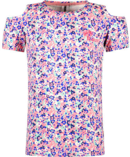 B.Nosy T-shirt met all over print roze/lila