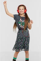 Vingino T-shirt met printopdruk grijs/groen