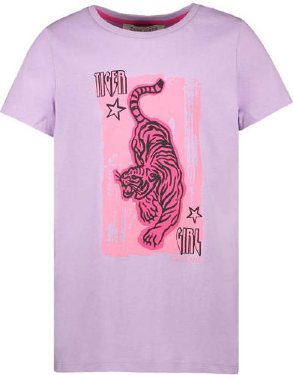 Cars T-shirt met printopdruk paars