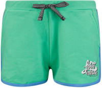 Retour Denim short Sobian met zijstreep zachtgroen