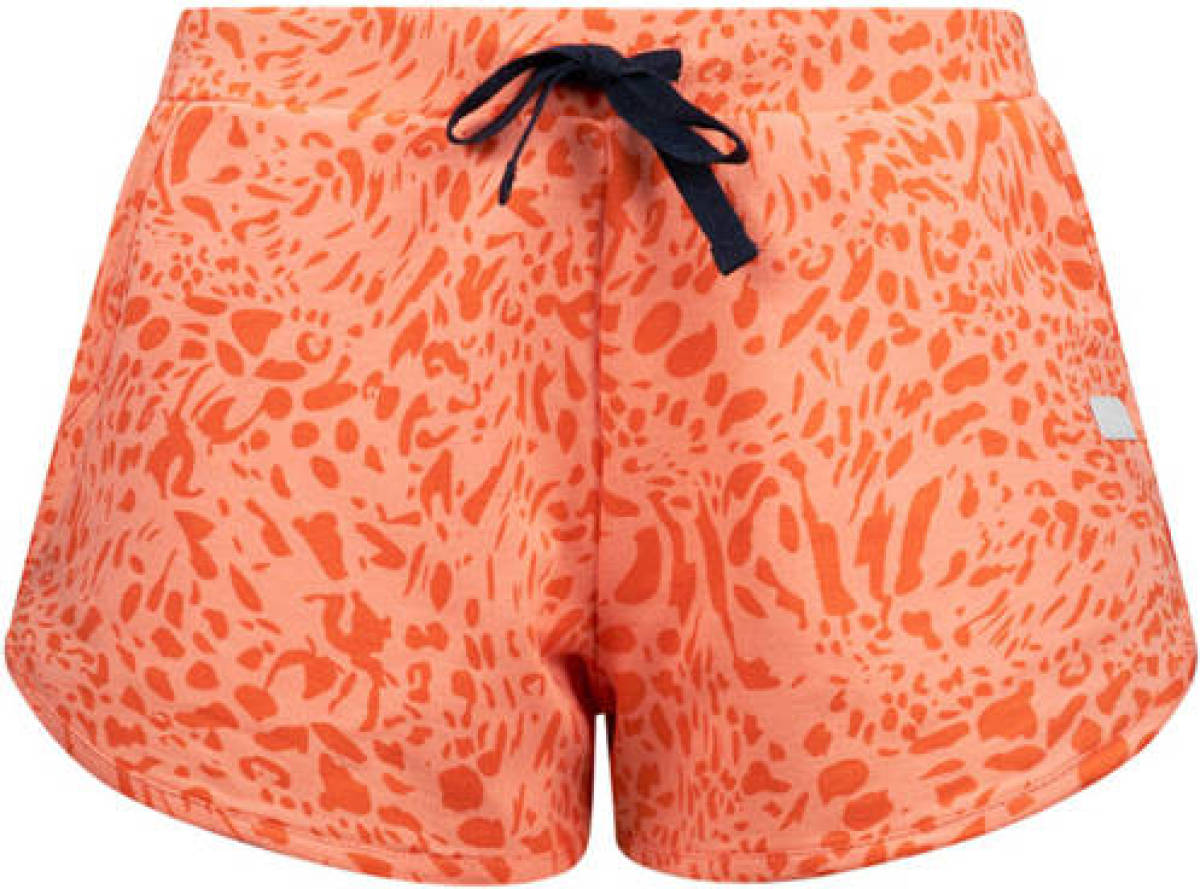 Retour Denim short Toulouse met all over print perzik