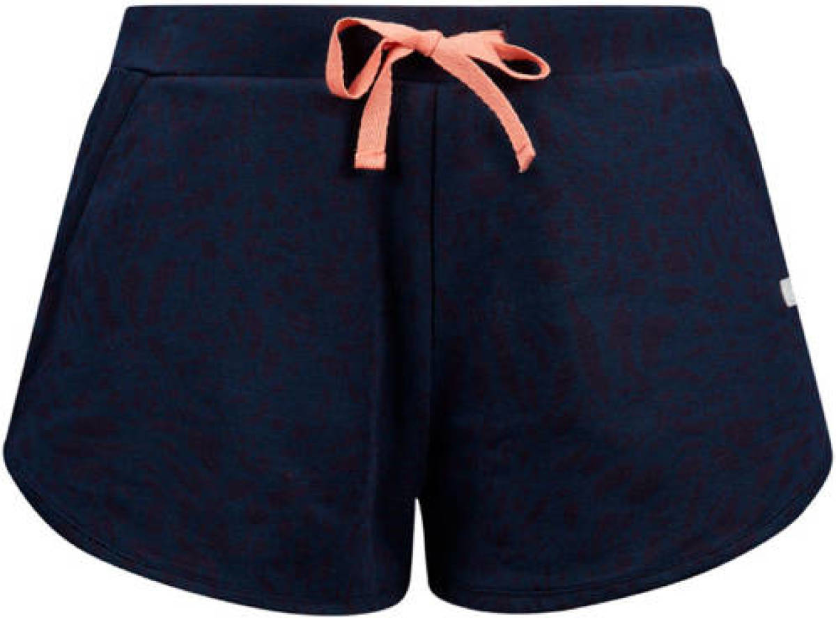 Retour Denim short Toulouse met all over print donkerblauw