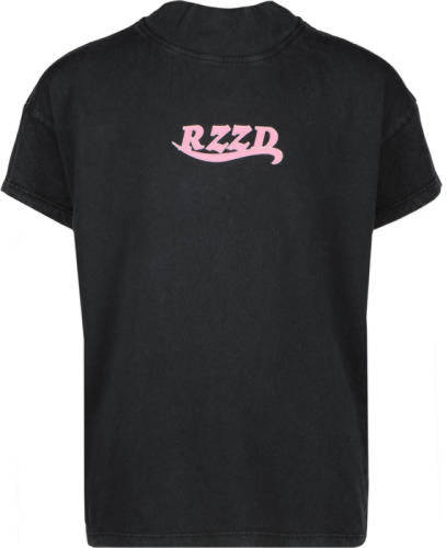Raizzed T-shirt met logo zwart/roze