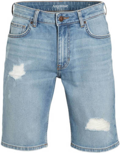 anytime denim short lichtblauw