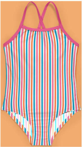 NAME IT MINI badpak NMFZIZA roze/wit/blauw