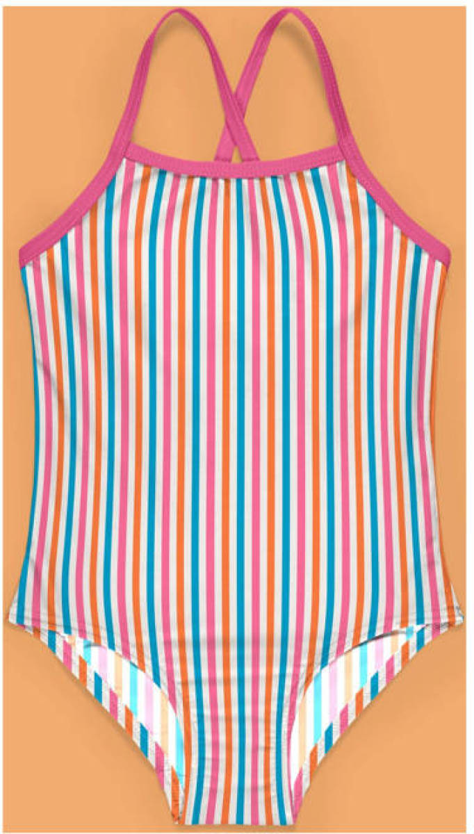 NAME IT MINI badpak NMFZIZA roze/wit/blauw