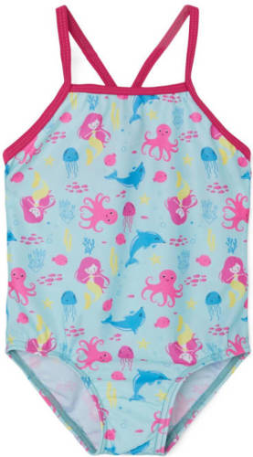 NAME IT MINI badpak NMFZIZA lichtblauw/roze