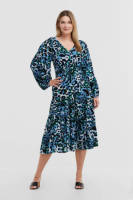 Miljuschka by Wehkamp smockjurk met panterprint blauw