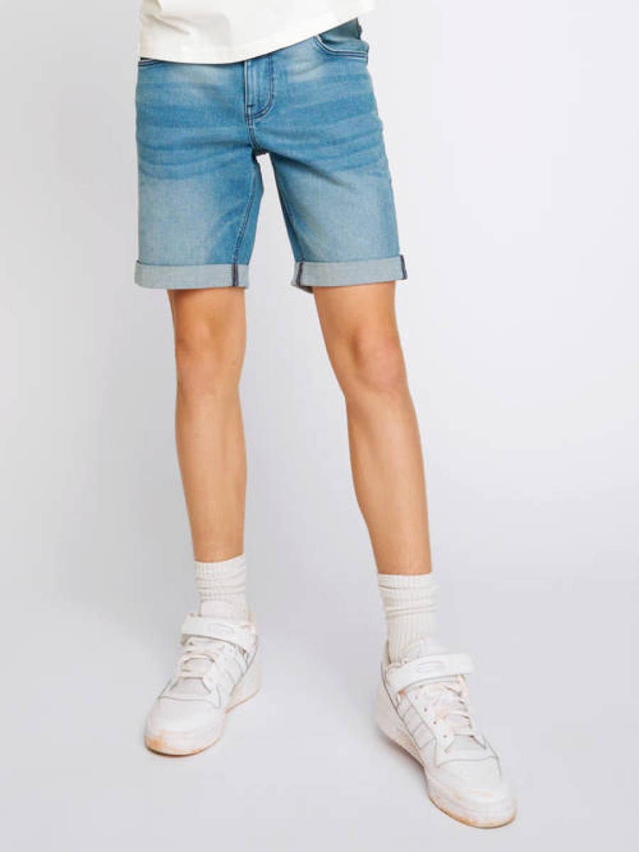 LMTD regular fit short NLMTAULS light blue denim
