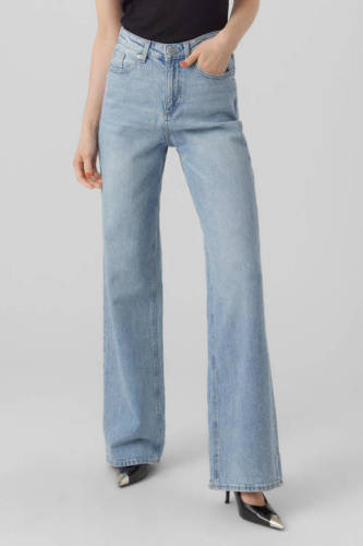 VERO MODA high waist loose fit jeans VMTESSA blauw