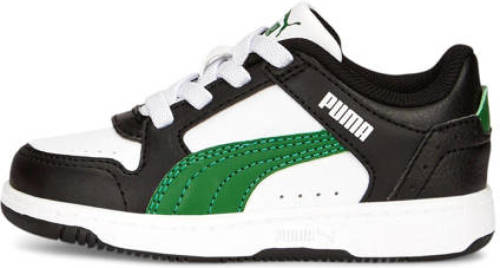 Puma Rebound Joy Lo AC sneakers zwart/wit/groen