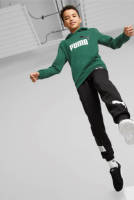 Puma hoodie met logo groen/wit