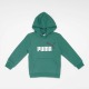 Puma hoodie met logo groen/wit