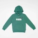 Puma hoodie met logo groen/wit