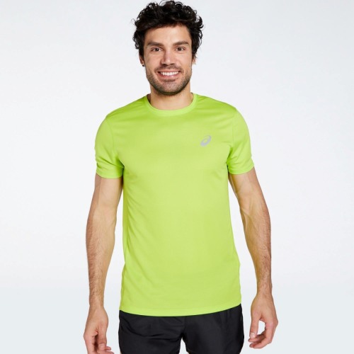 Asics hardloopshirt limegroen