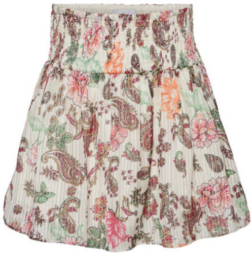 VERO MODA GIRL rok VMNALA met all over print beige/roze/bruin