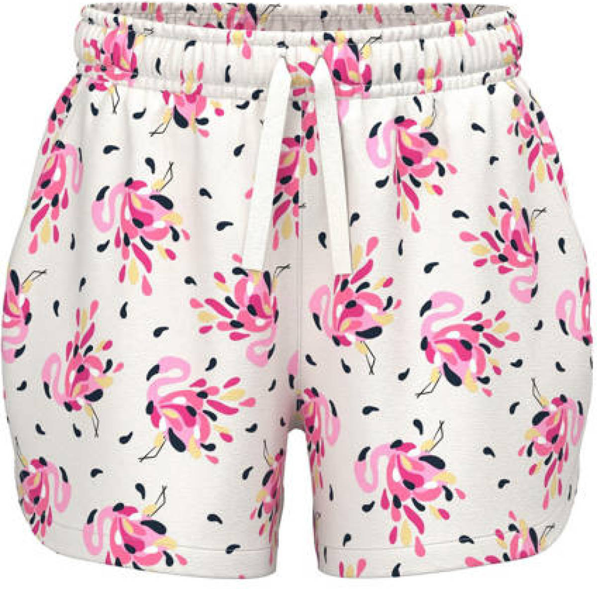 NAME IT KIDS short NKFVIGGA met all over print wit/roze
