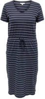 ONLY CARMAKOMA gestreepte jurk CARMAY donkerblauw/ wit