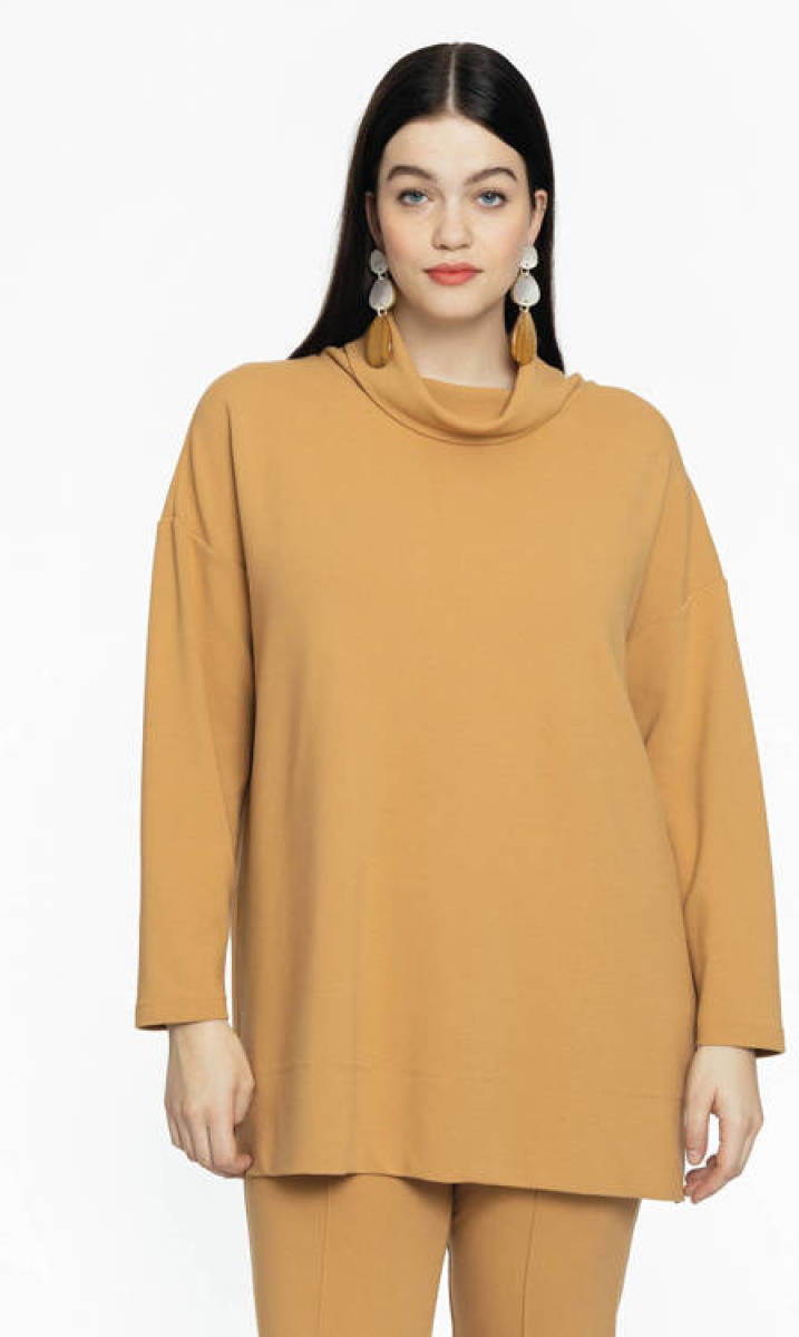Yoek trui beige
