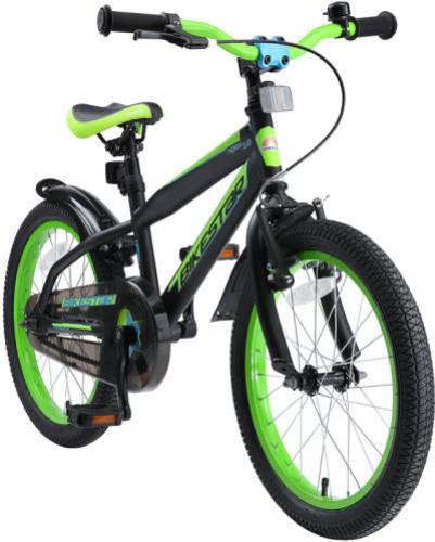 Bikestar Urban Jungle kinderfiets 18 inch zwart /groen