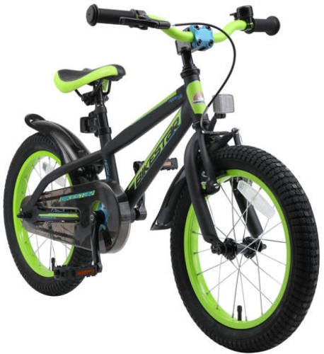 Bikestar Urban Jungle kinderfiets 16 inch zwart /groen