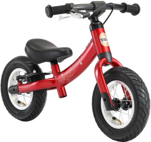 Bikestar Sport, 2 in 1 meegroei loopfiets, 10 inch, rood