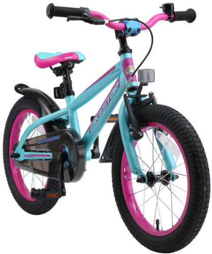 Bikestar Urban Jungle kinderfiets 16 inch paars /turquoise