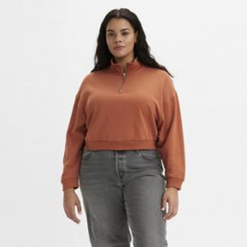 Cropped sweater, opstaande kraag