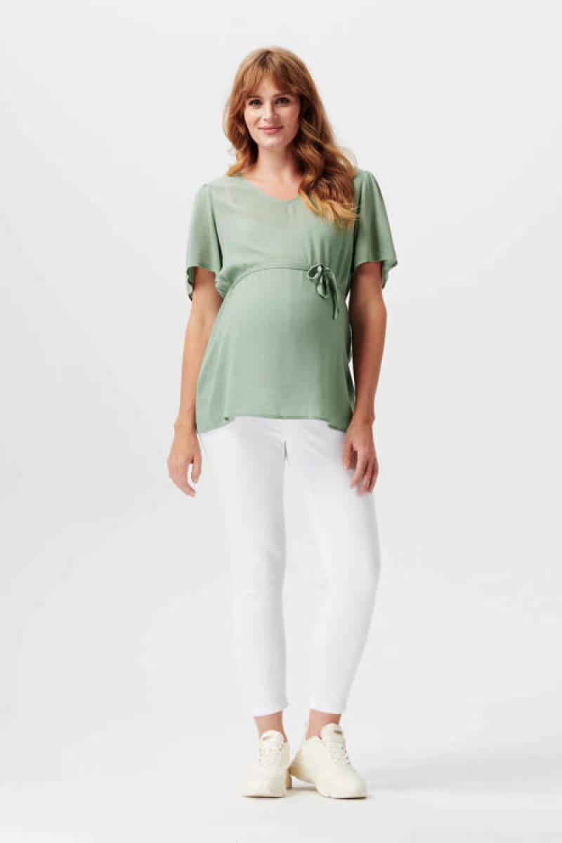 Noppies regular fit zwangerschapsjeans Mila wit