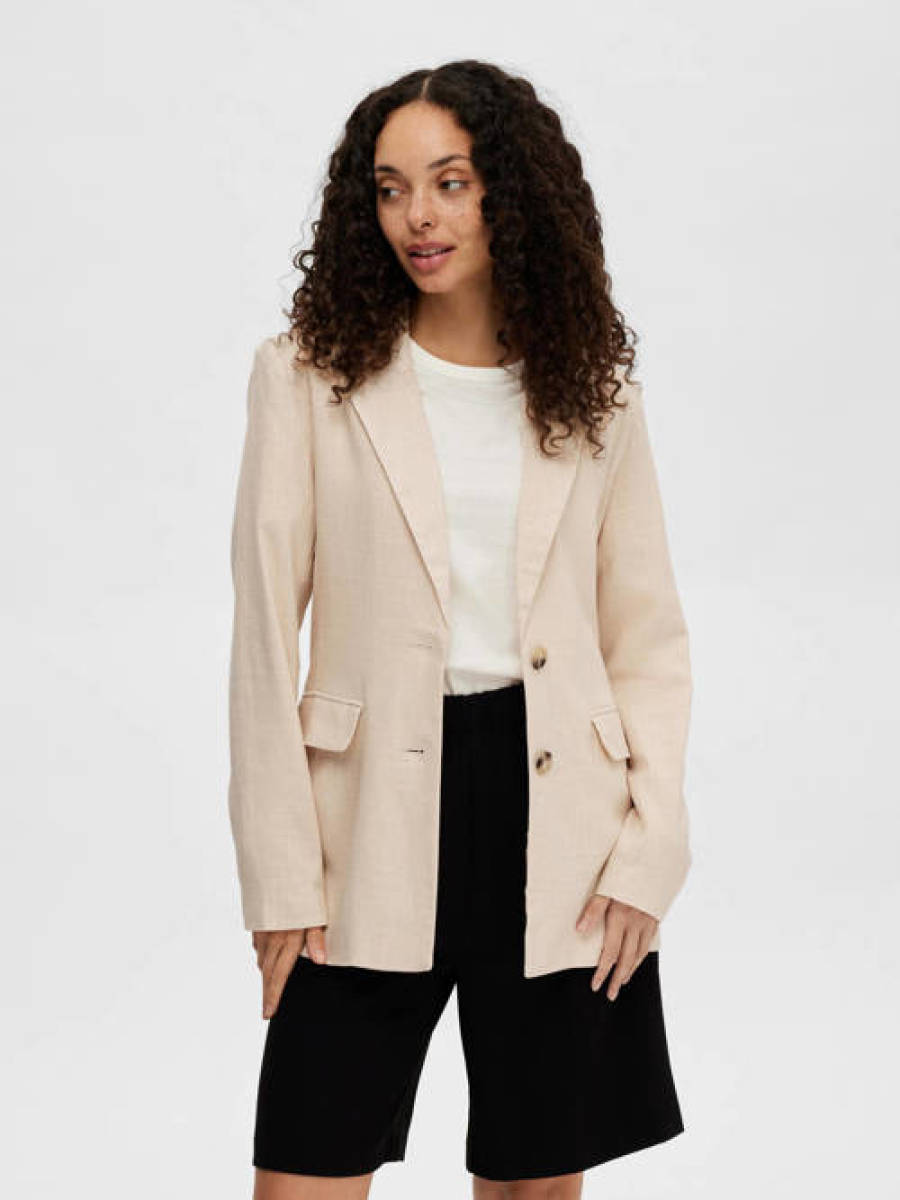 SELECTED FEMME blazer SLFVIVA ecru