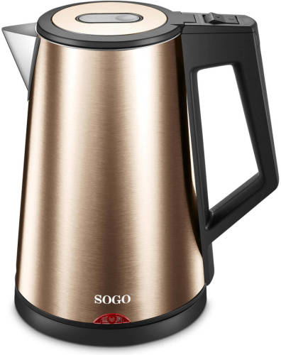 Sogo - 7705gd - Rvs Waterkoker Deluxe - Met Warmhoudfunctie