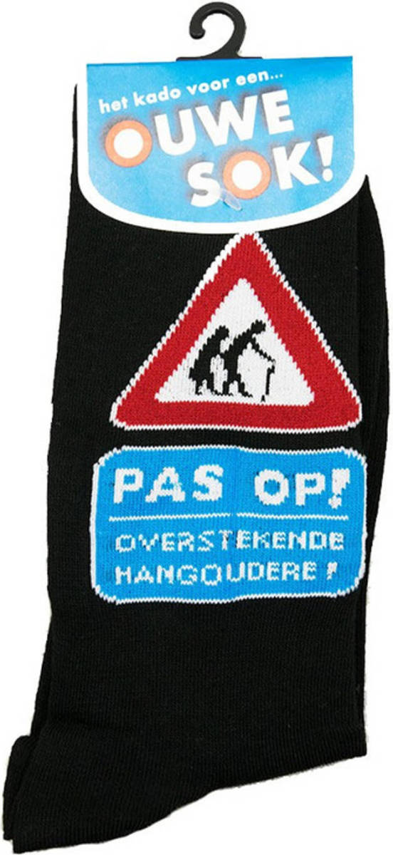 Paperdream Sokken Pas Op Voor Hangoudere Cadeausokken / Feestsokken - Fopartikelen
