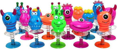 Decopatent 24 Stuks Jump Up Monsters Mix Gekleurde Omhoog Springende Monsters