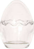 Clayre & Eef Voorraadpot Ø 6x9 Cm Glas Rond Voorraadbus Bewaarpot Opbergpot Transparant Voorraadbus Bewaarpot