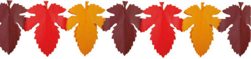 Bellatio Decorations Slinger Herfstbladeren 3 Meter Herfst Thema Versiering - Feestslingers