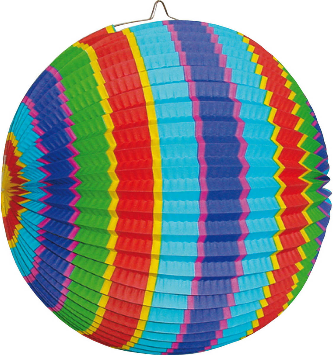 PartyDeco Gekleurde Party Lampion 26 Cm Van Papier - Feestlampionnen