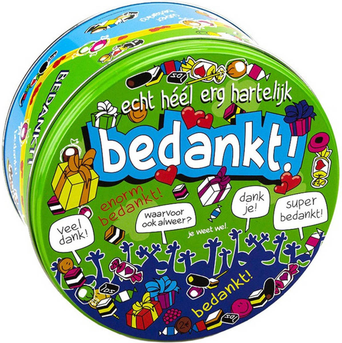 Paperdream Bedankt Snoeptrommel Kado 14 X 7,5 Cm - Cadeau Blikken