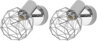Beliani Chenab - Spotlampen-zilver-metaal