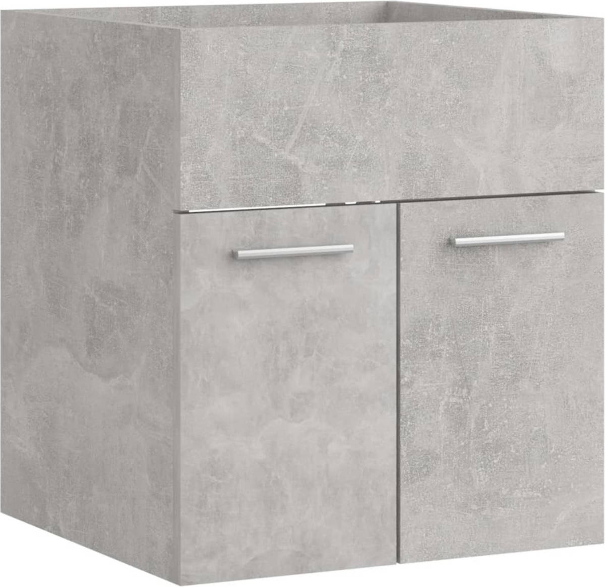 VidaXL Wastafelkast 41x38,5x46 Cm Spaanplaat Betongrijs