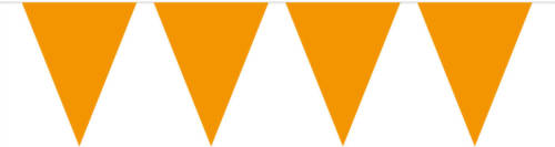 Shoppartners Oranje Vlaggenlijn Slinger 5 Meter - Ek/wk - Koningsdag Oranje Supporter Artikelen